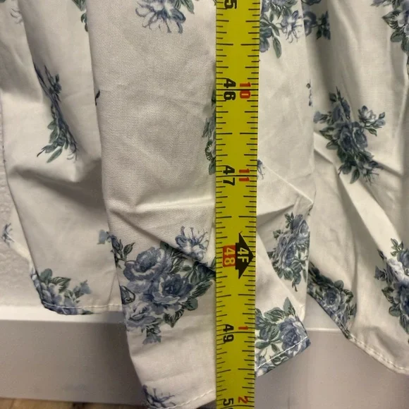 Antonio Melani Blue Floral Smocked Midi Dress NWT Size 12 Cottagecore - Picture 6 of 14